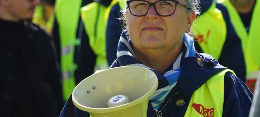 NGG-Protest auf dem Bendplatz