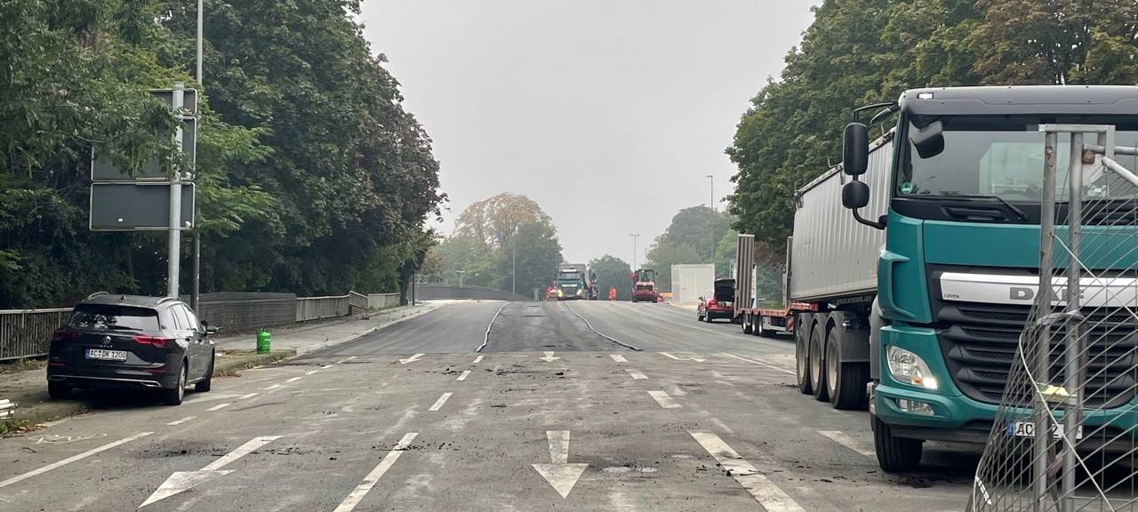 Aachen: Neubau Brücke Turmstraße bis Mitte Oktober fertig