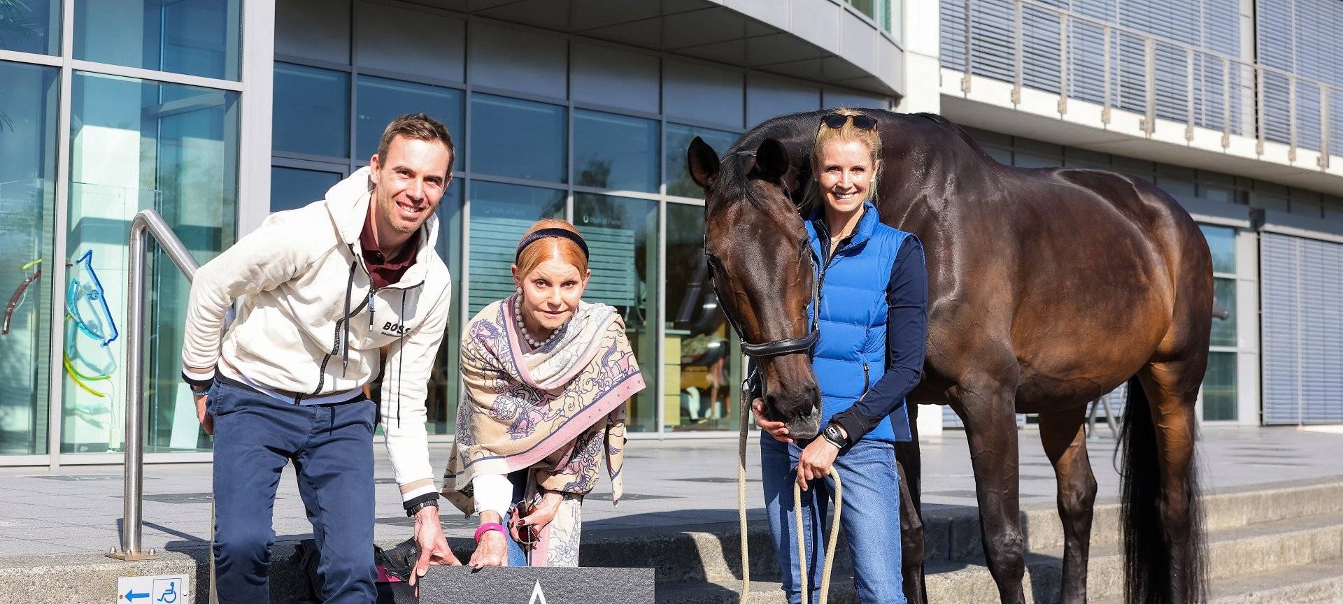 Zuwachs auf dem Pferde-Walk of Fame
