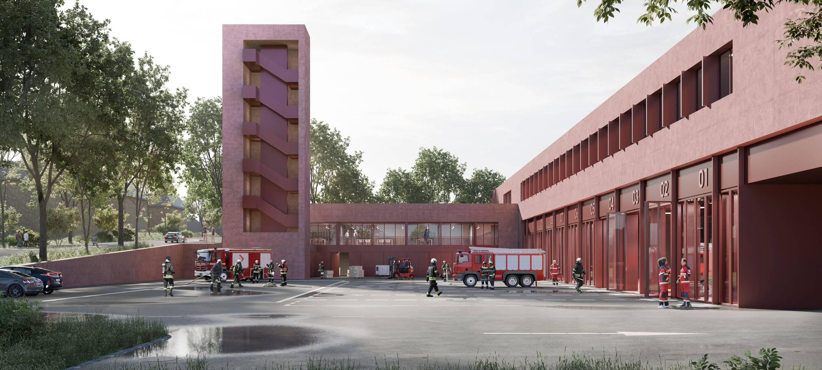 Aachen: Die Entwürfe für die vierte Feuer- und Rettungswache