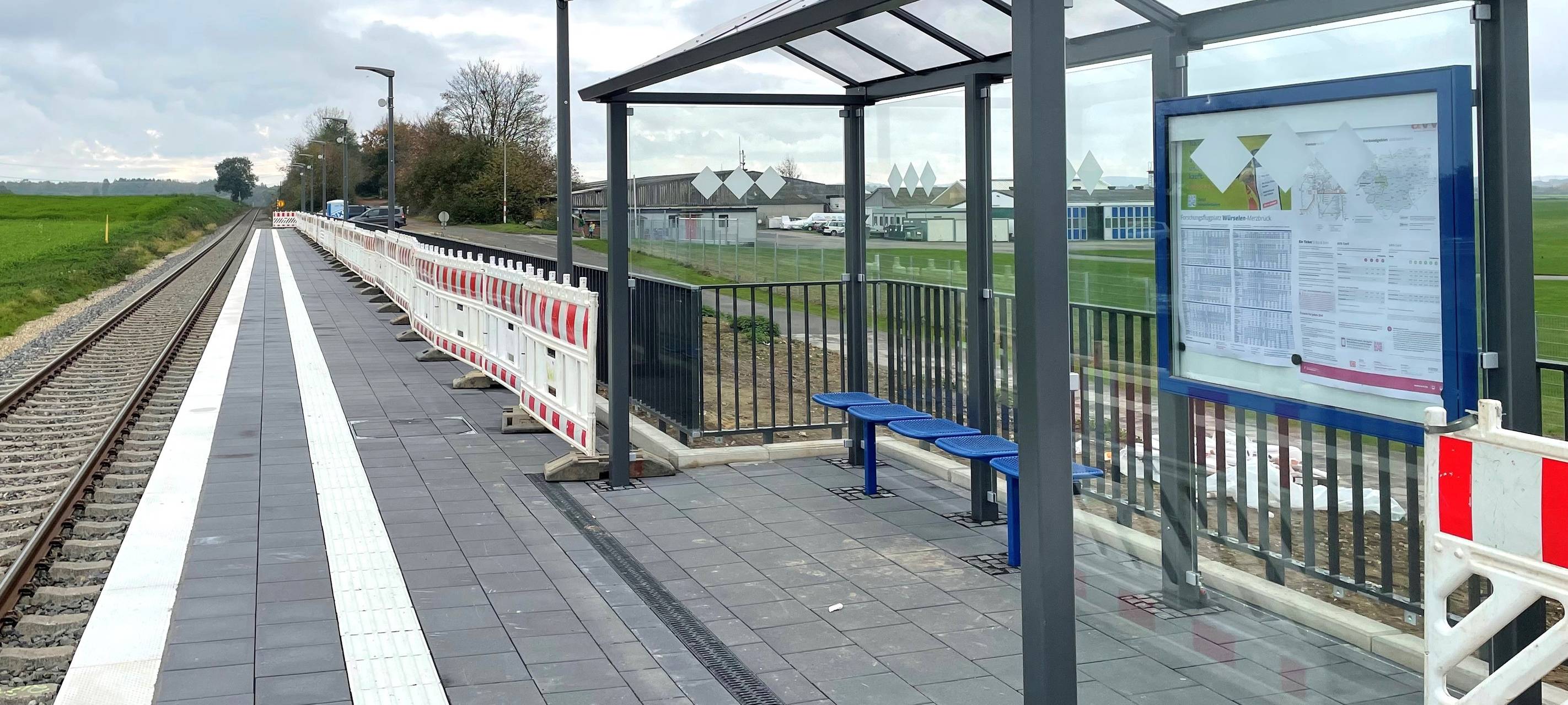 Würselen: RB20-Halt in Merzbrück schon fertig