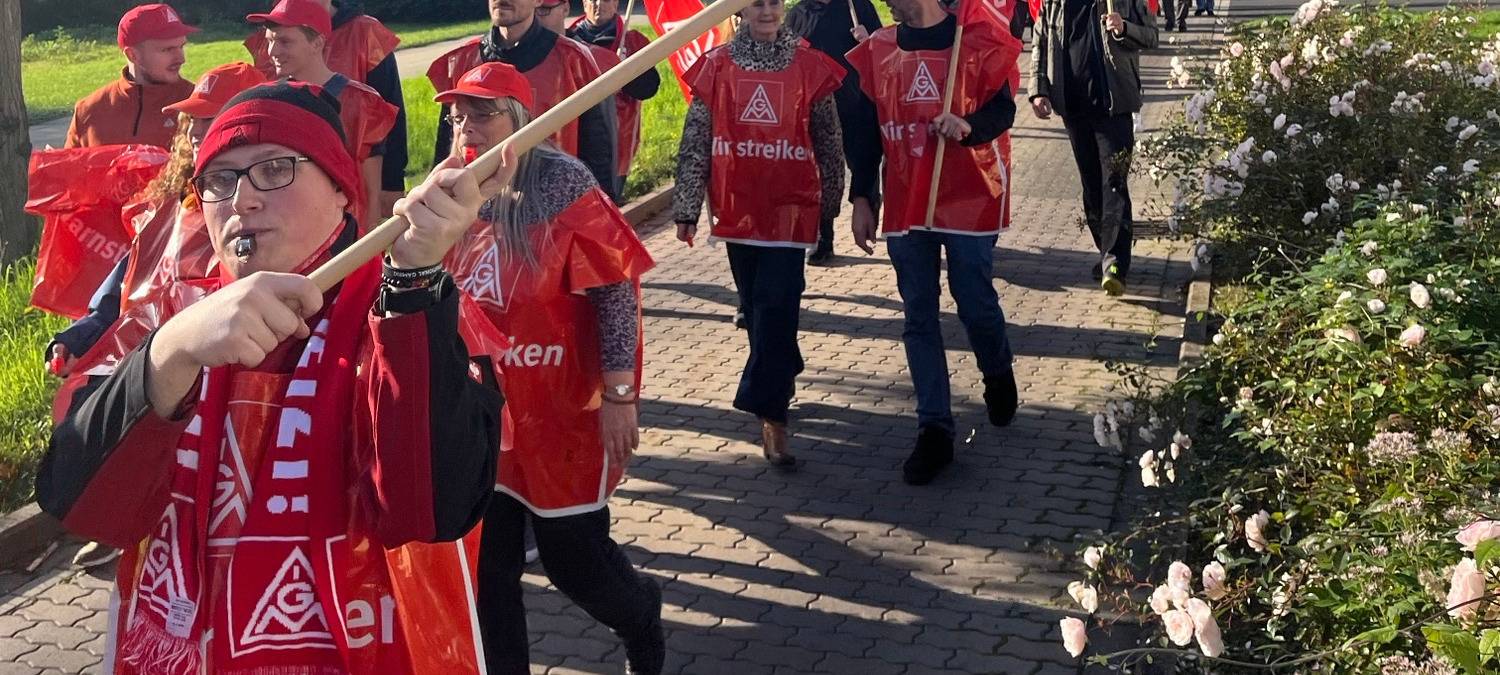 IG Metall-Warnstreiks in Rothe Erde
