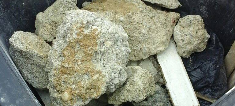 Bauschutt nicht im Restmüll enstorgen!