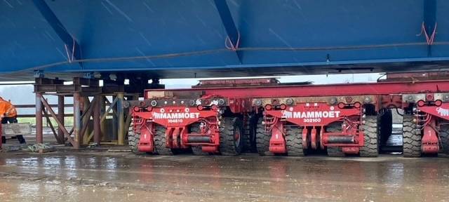 Haarbachtalbrücke: Einschub der Brückenteile