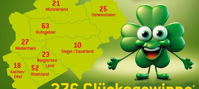 Fünf Lotto-Hochgewinner 2024 von hier