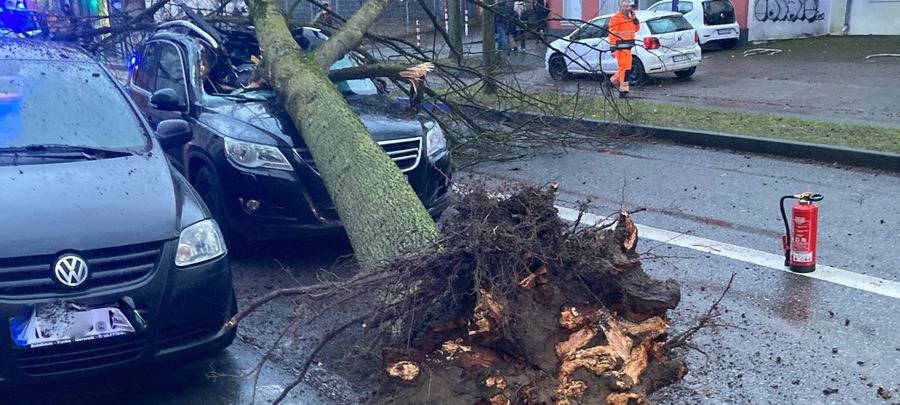 Sturm-Einsätze am Montag