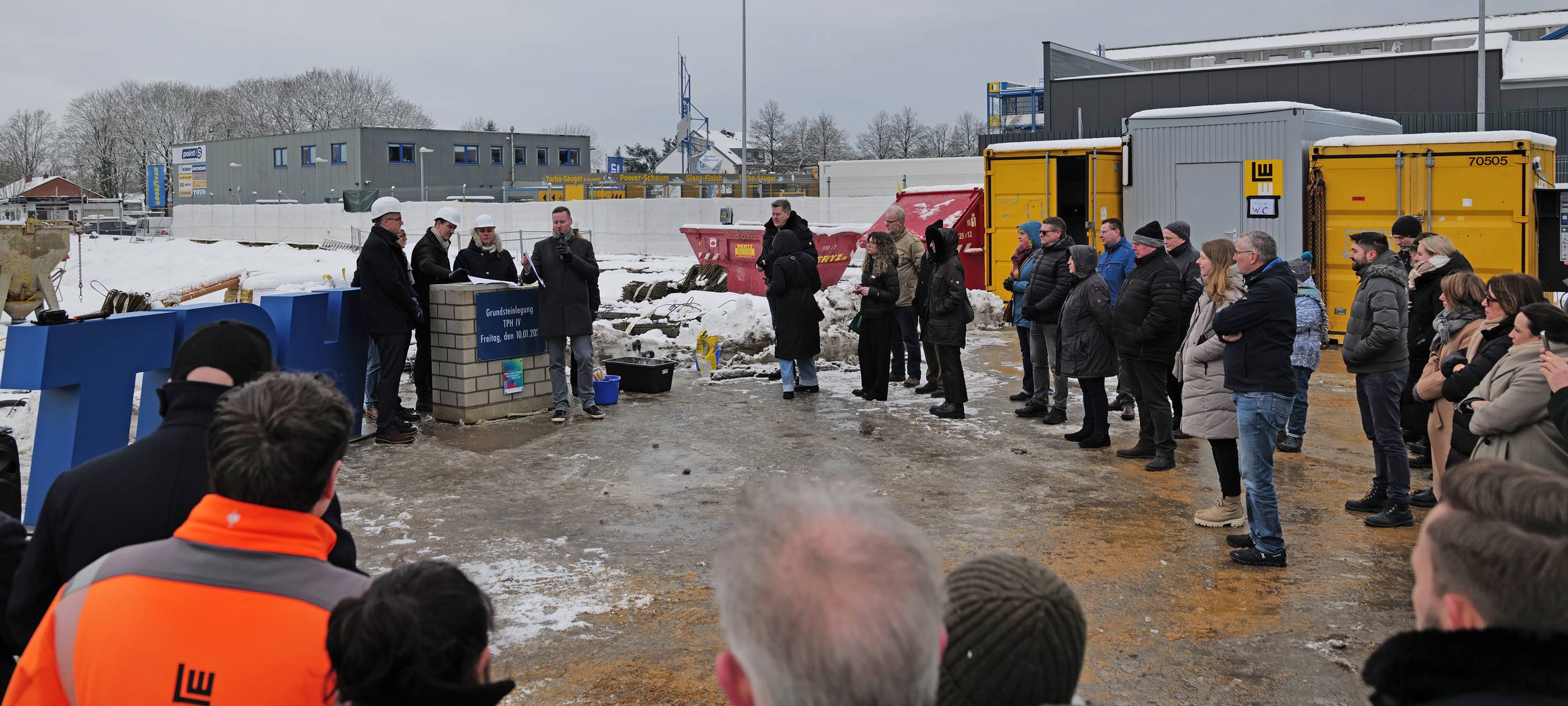 Kohlscheid: Grundsteinlegung am TPH für Erweiterung