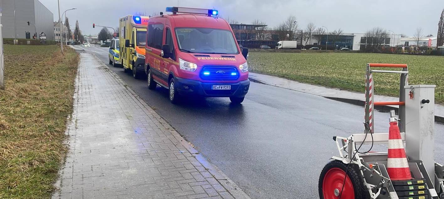 Würselen: Feuer im Gewerbegebiet Aachener Kreuz