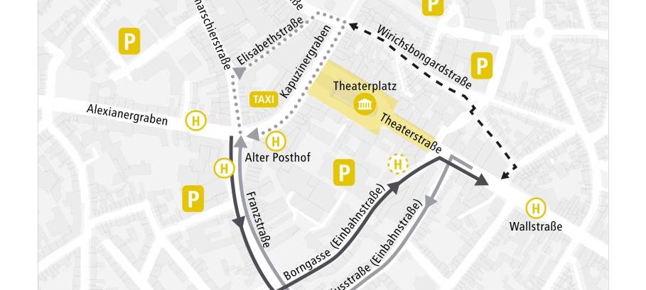 Bauarbeiten am Theaterplatz starten