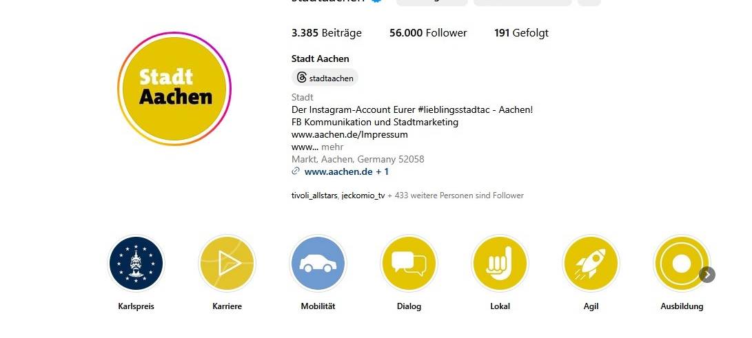 Stadt Aachen verlässt X