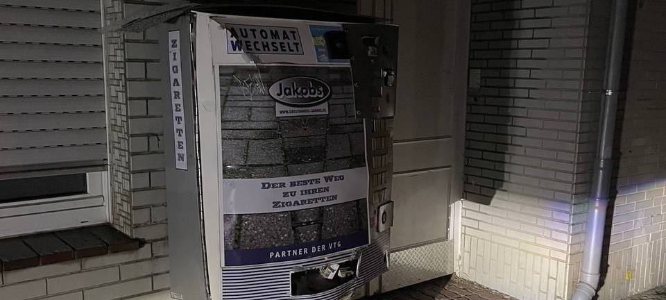 Alsdorf: Zigarettenautomat gesprengt