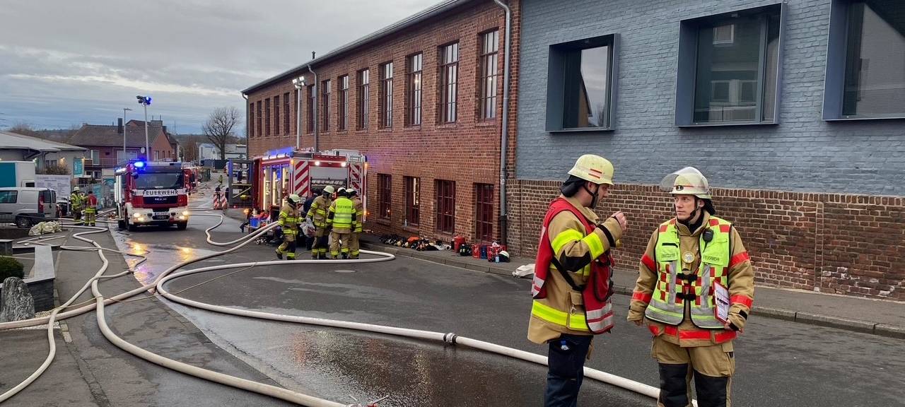 Feuer in Aachen-Haaren am Montagmorgen