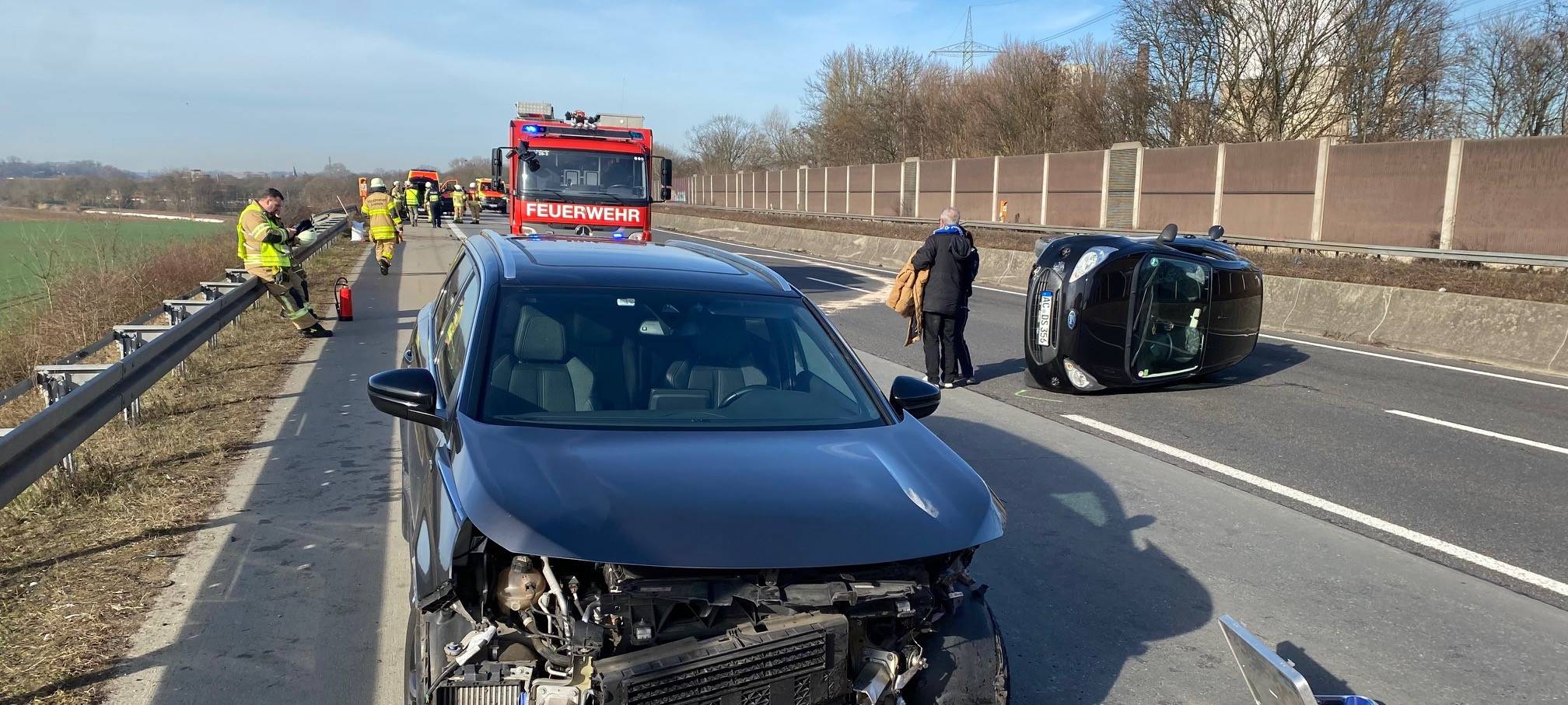 Unfall A4: Drei Verletzte