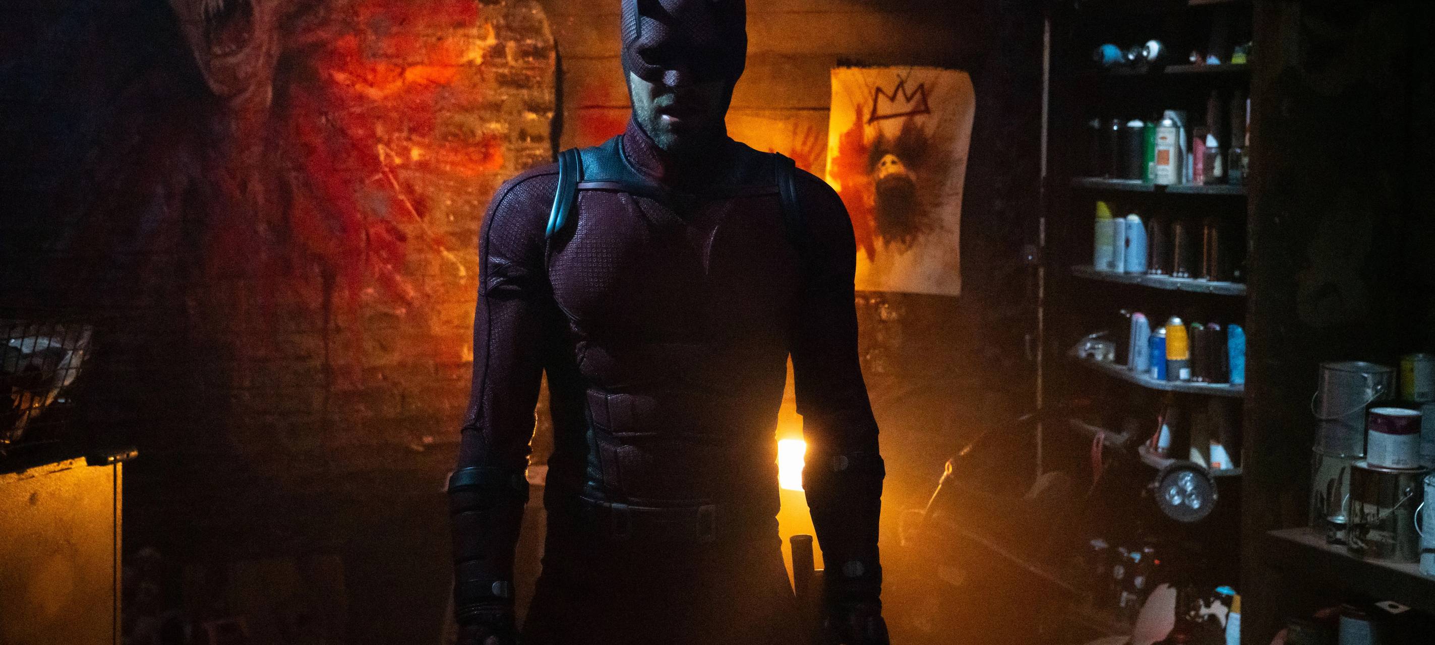 Der Daredevil in den Straßen von New York.