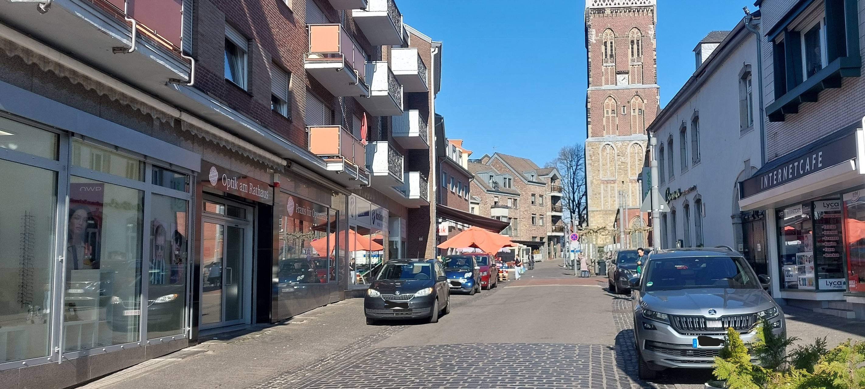 Versenkbare Poller für den Markt in Eschweiler