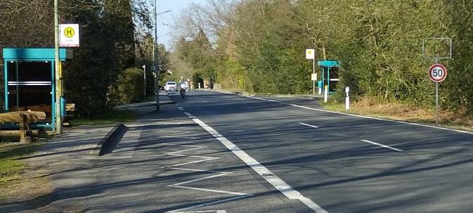 Roetgen-Rott: Tempo-50-Hinweis am Ortseingang