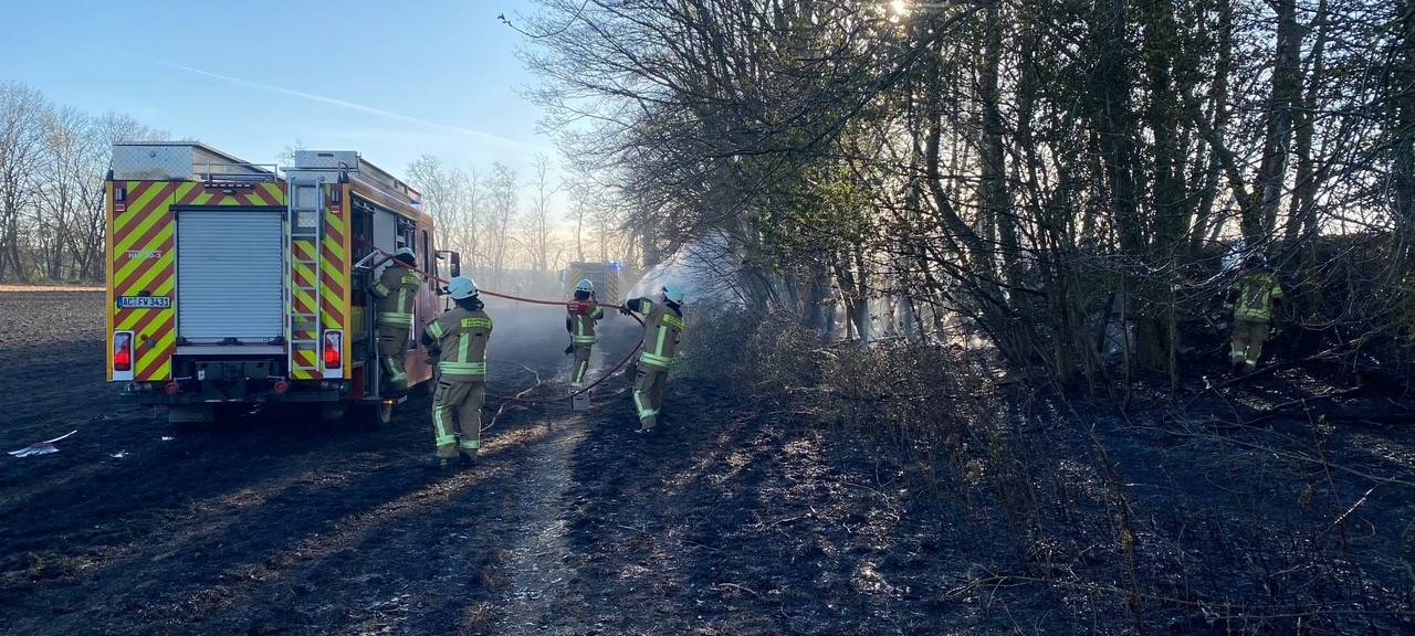 Eschweiler: Haus- und Flächenbrand am Wochenende