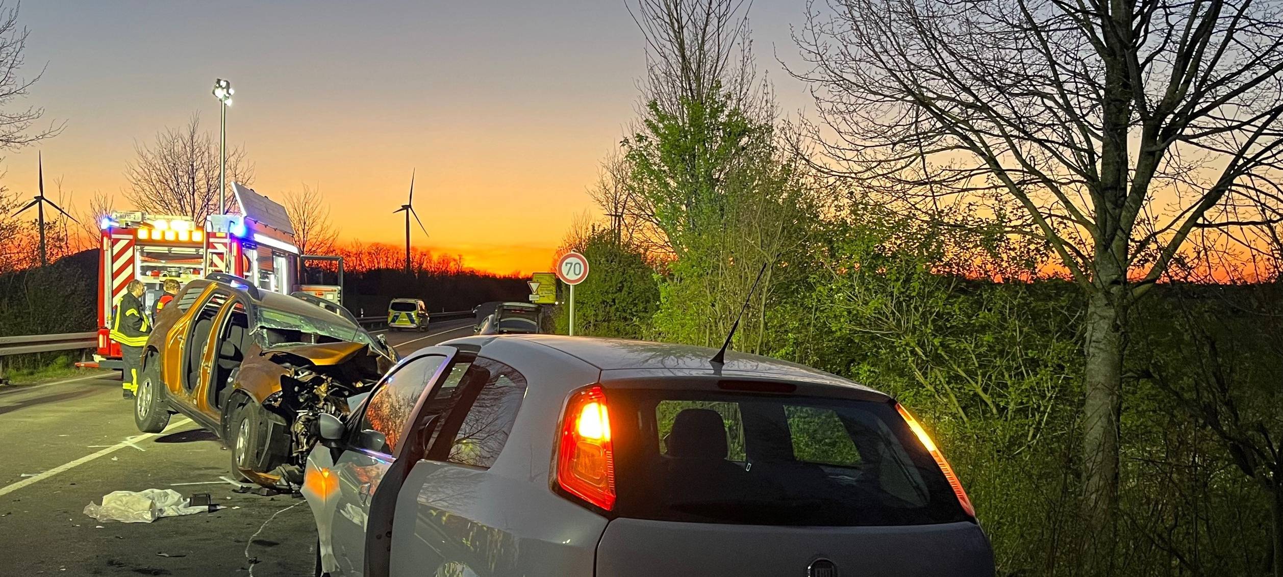 Drei Schwerverletzte bei Unfall im Nordkreis