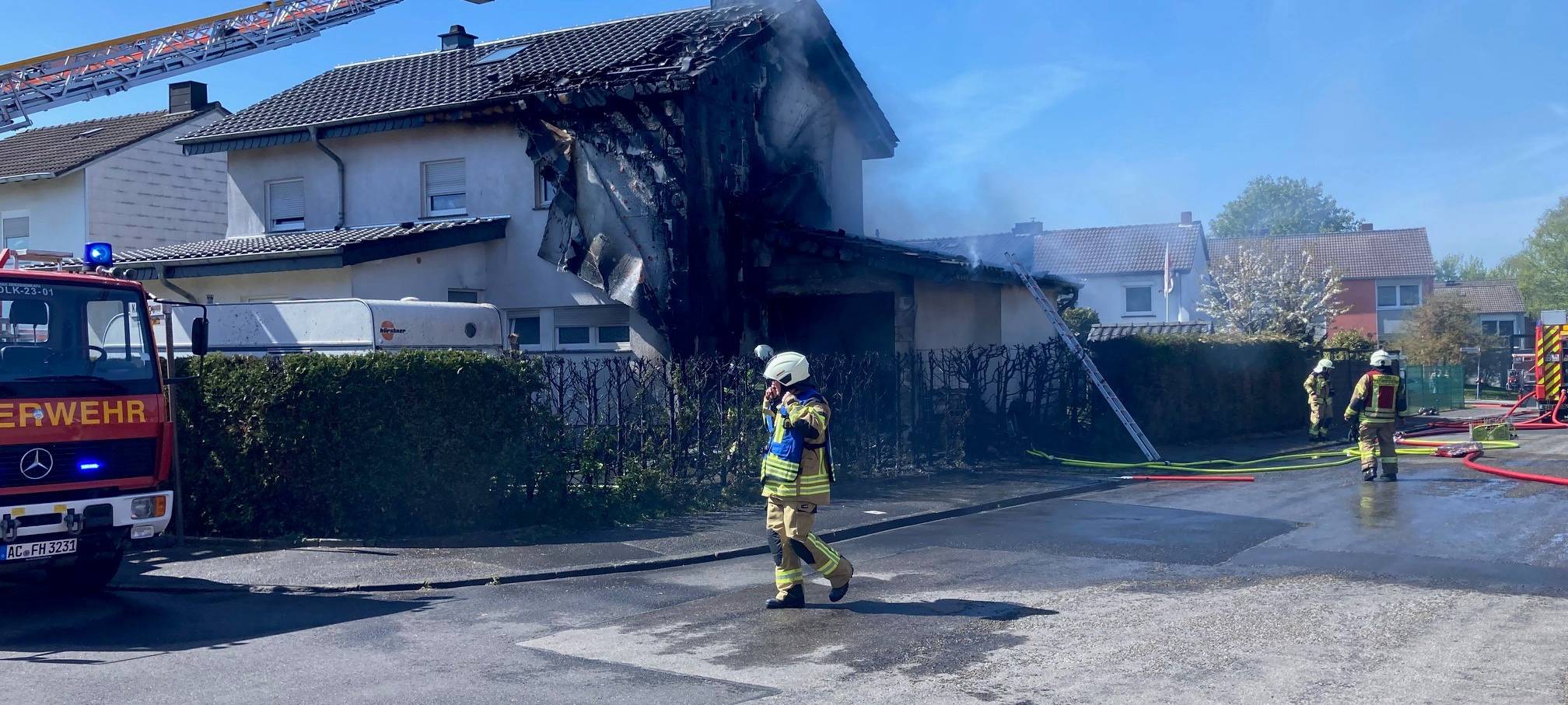 Feuer in Merkstein