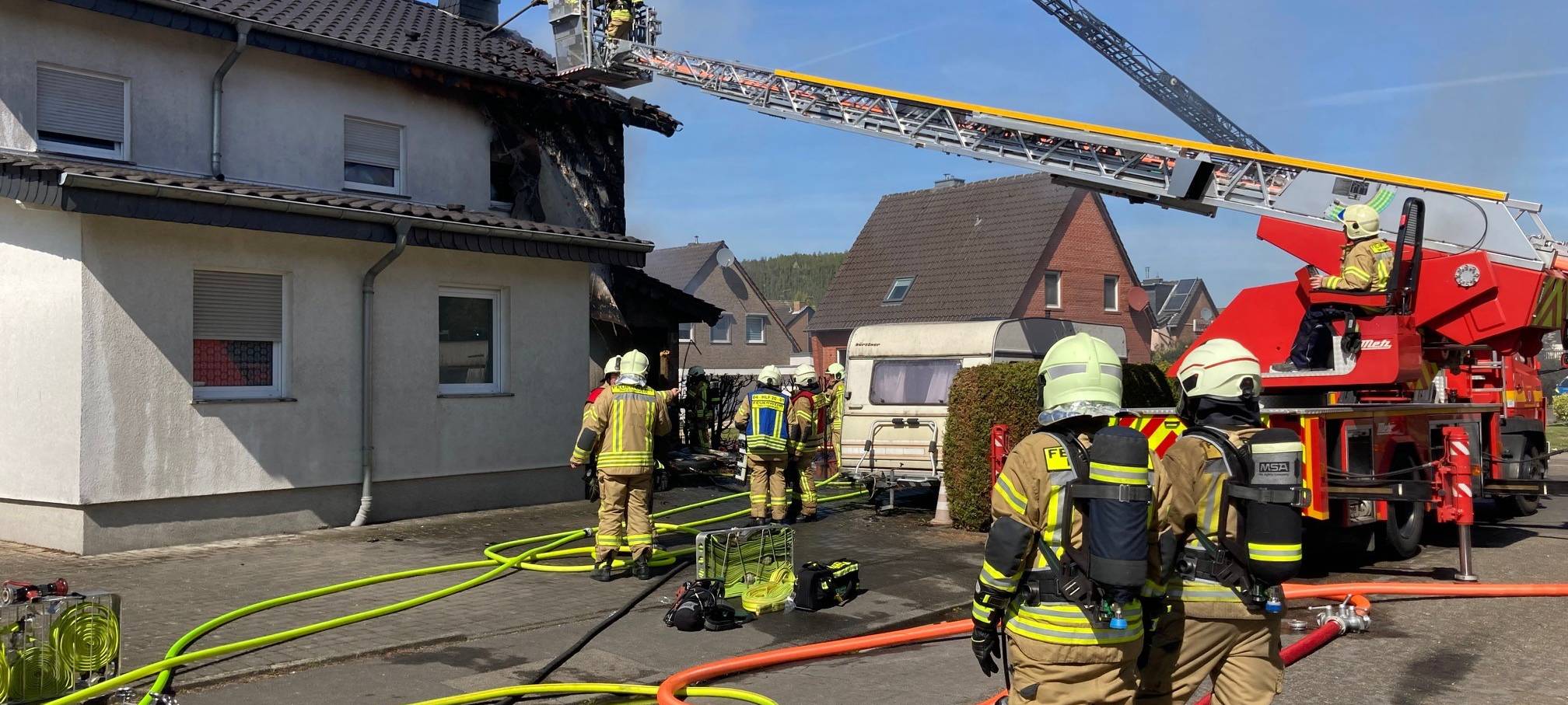 Feuer in Merkstein