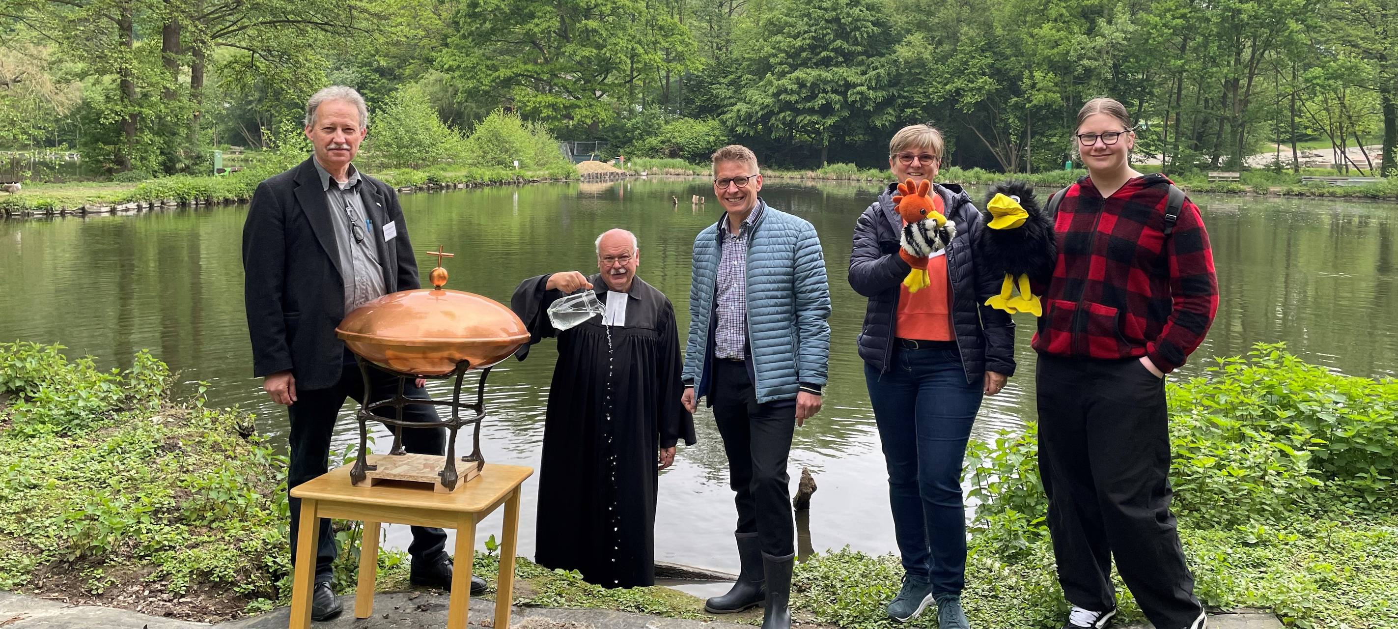 Open-Air-Taufe in Alsdorf