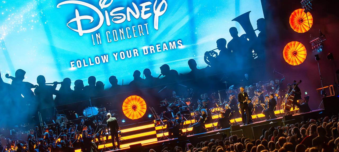 Disney in Concert findet in der Oberhausener Rudolf Weber-ARENA im Mai vor vielen Zuschauern und Fans statt.