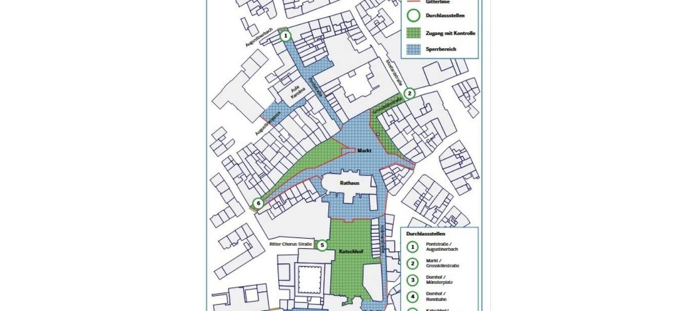Vor Karlspreis: Sicherheitszonen rund um Markt & Rathaus