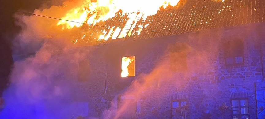 Großes Feuer in Gressenich