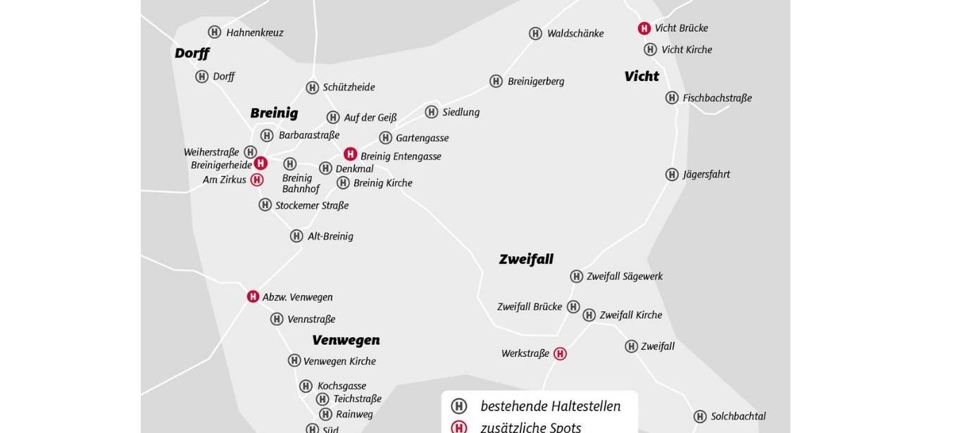 Ab 1.9.: NetLiner für Stolbergs Süden