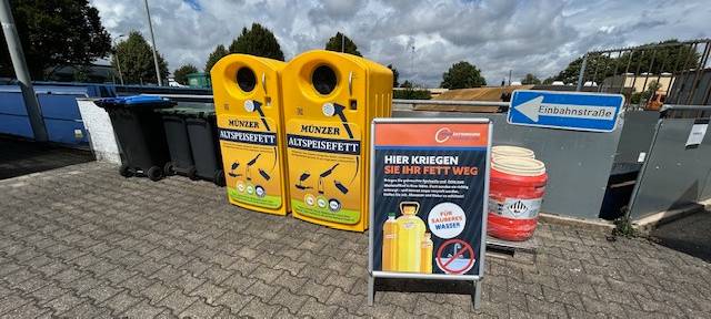 RegioEntsorgung: Jetzt auch Altspeisefette entsorgbar