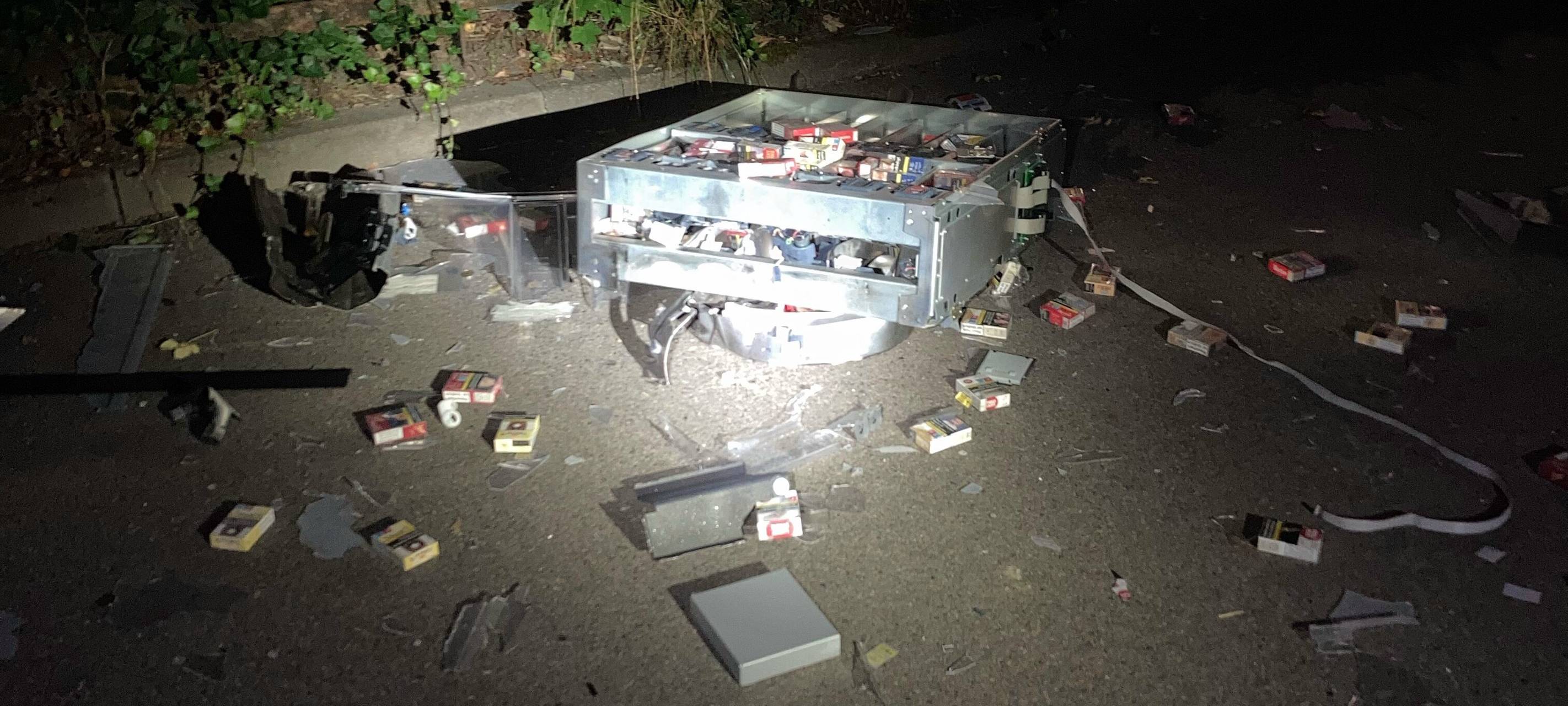 Zigarettenautomat in Aachen gesprengt