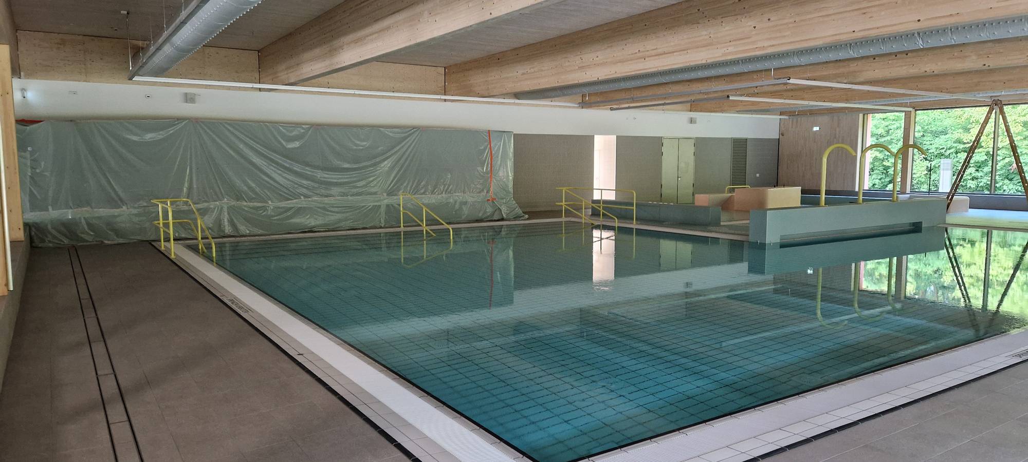 Die Arbeiten im Herzogenrather Hallenbad