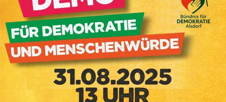 Sonntag: Demo „Alsdorf zeigt Haltung!“