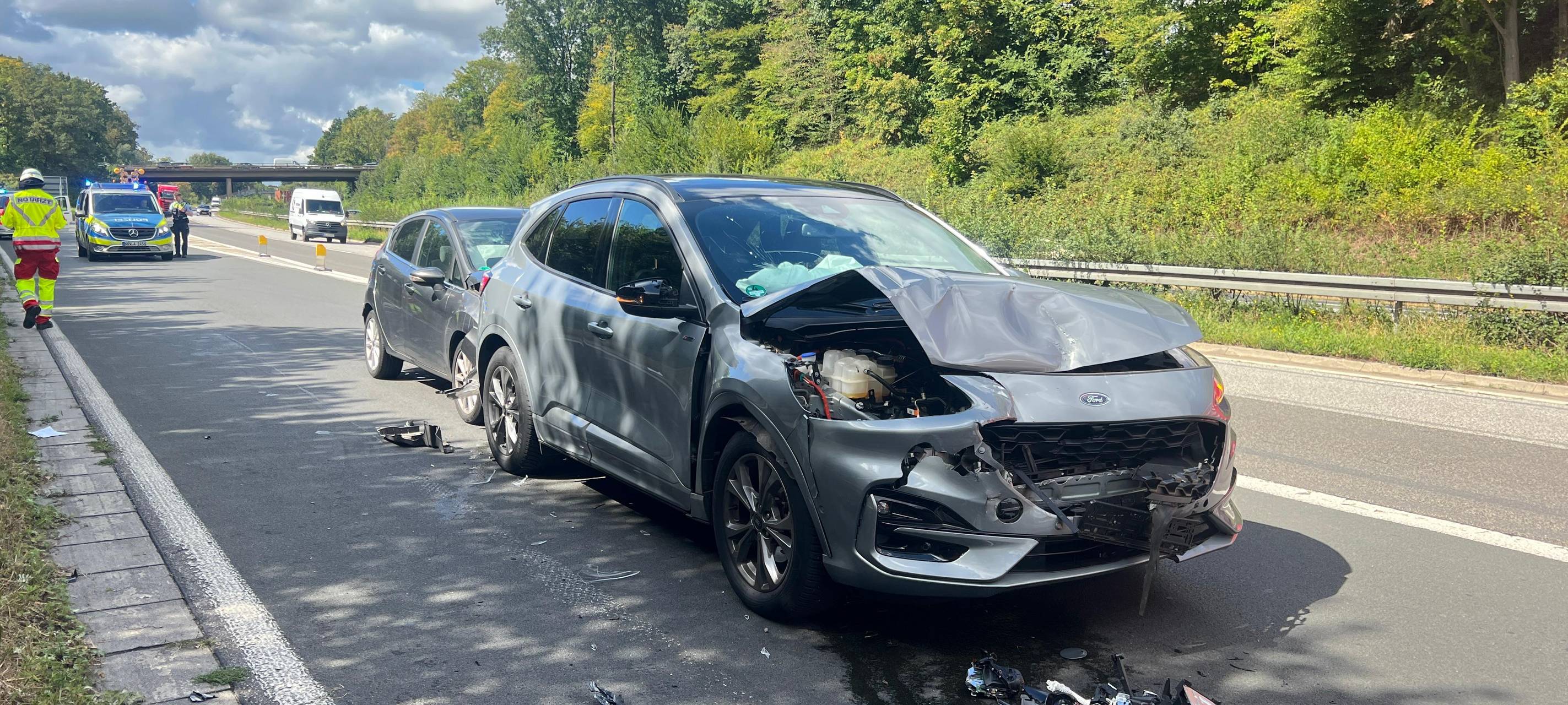 Unfall auf A4 am Dienstagmittag