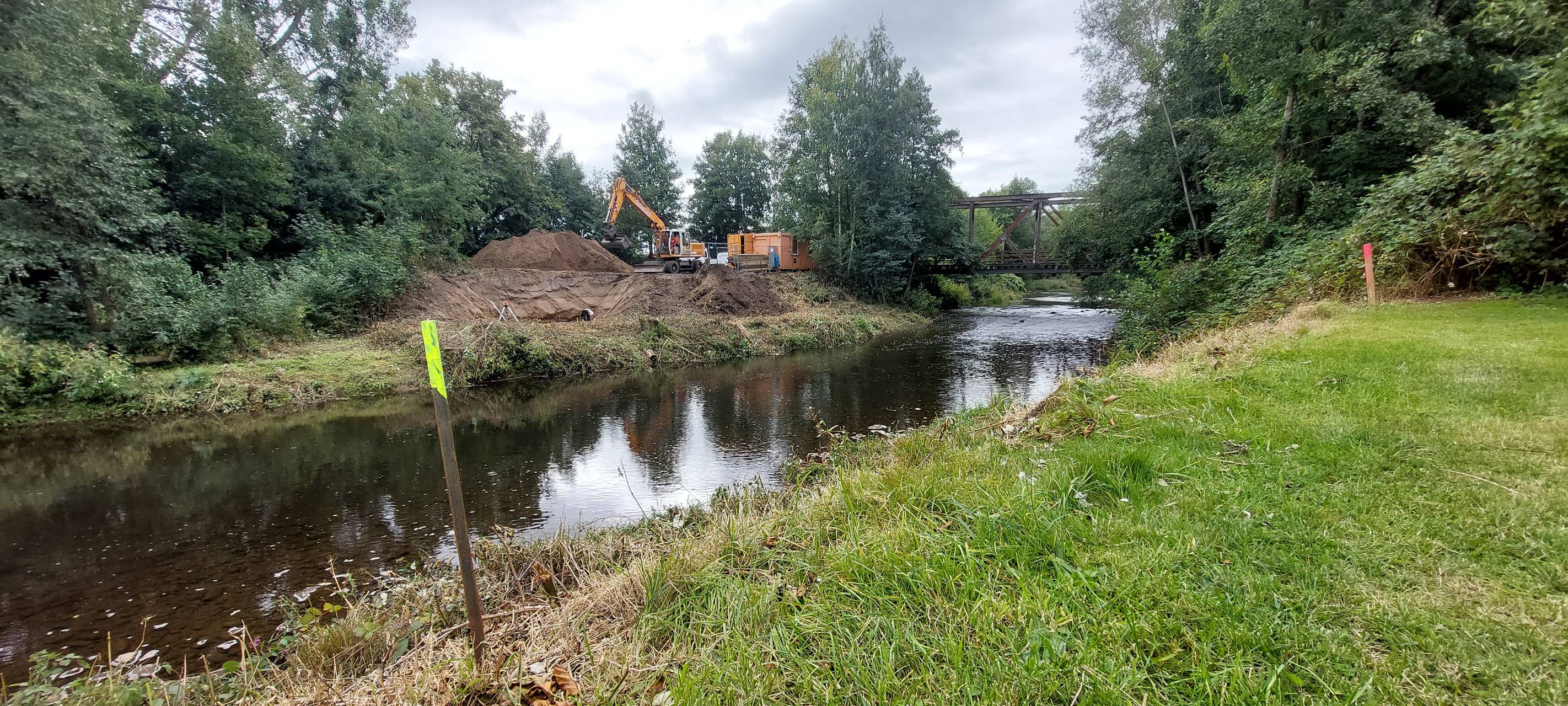 Neubau der Indebrücke in Weisweiler