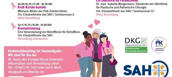 "Pinktober" am St. Antonius Hospital in Eschweiler