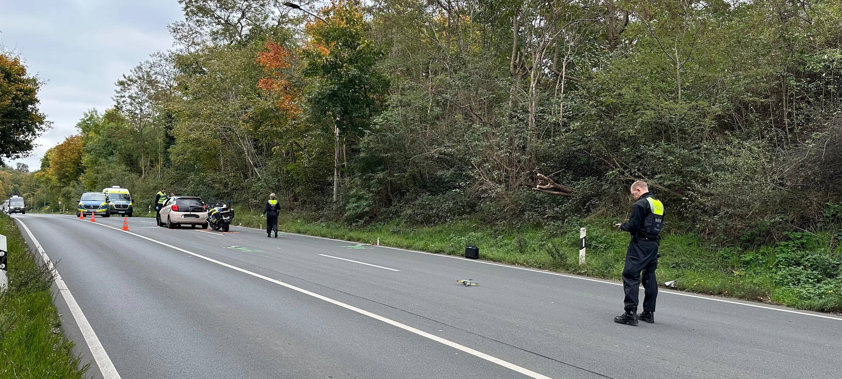 Verfolgungsfahrt: Krefelder Straße stundenlang gesperrt