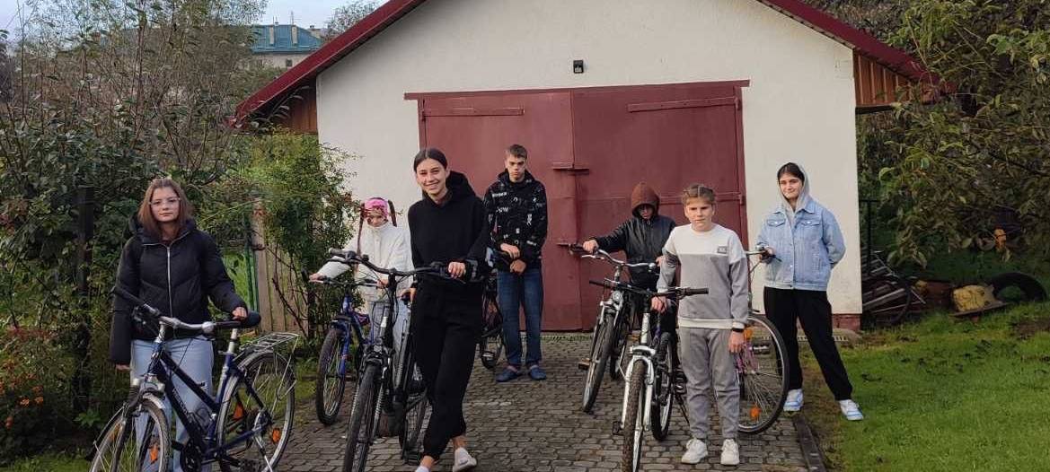 Gespendete Fahrräder angekommen im Kreis Lwiw