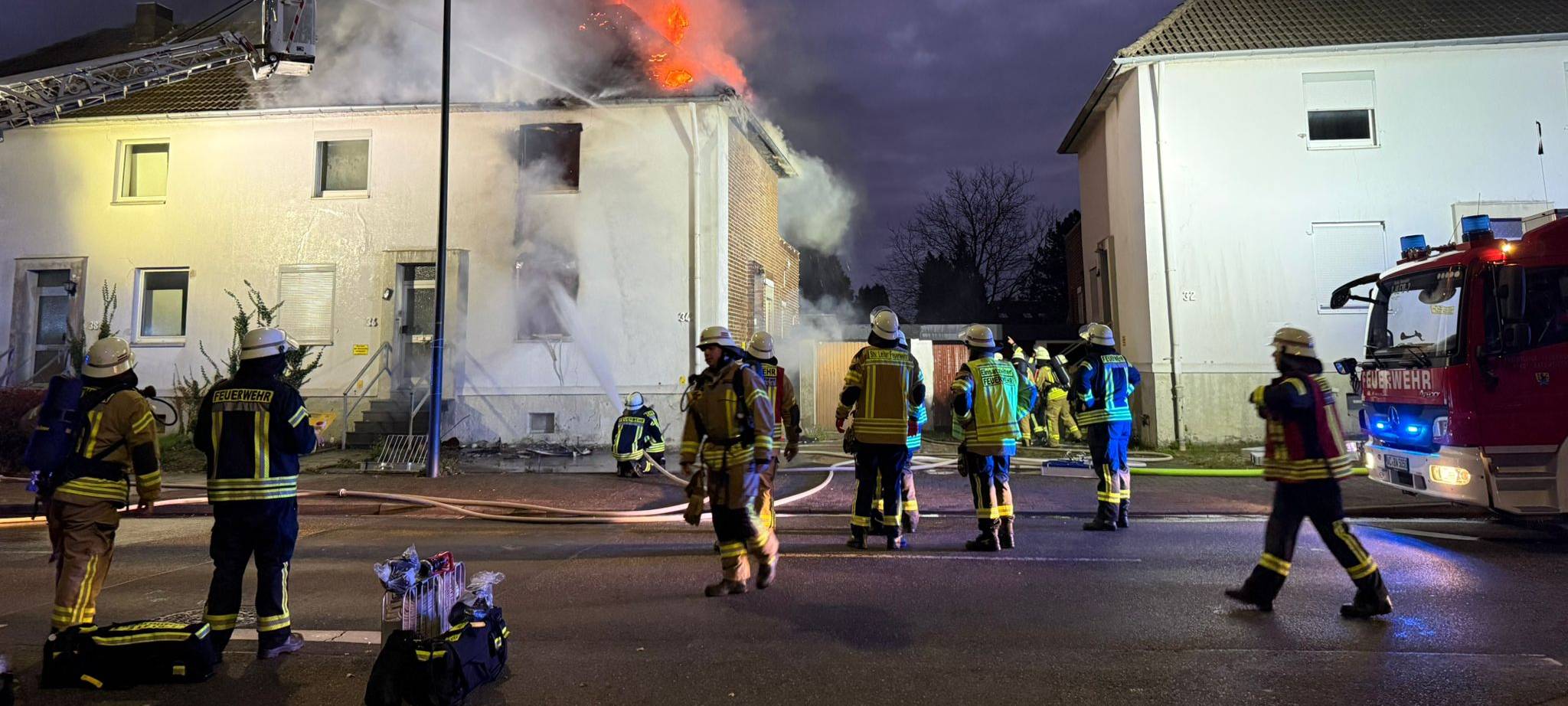 Baesweiler: Brand auf der Kapellenstraße