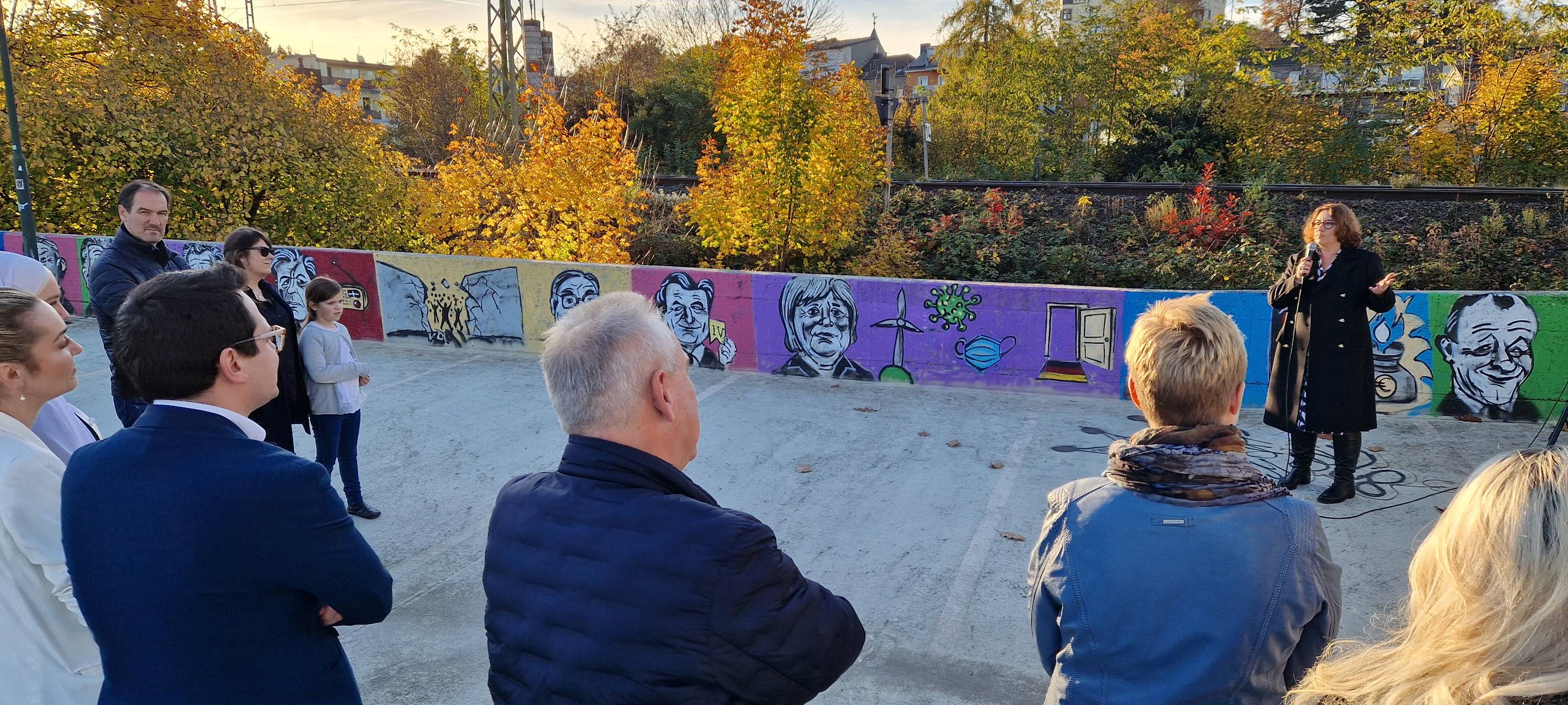 Graffiti-Kunst auf Herzogenrather Parkhausdach