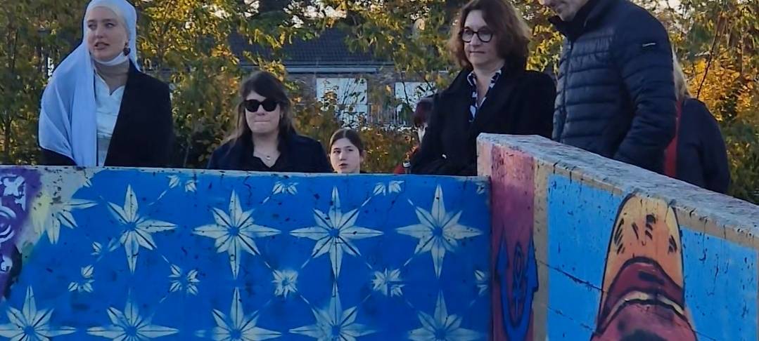 Graffiti-Kunst auf Herzogenrather Parkhausdach