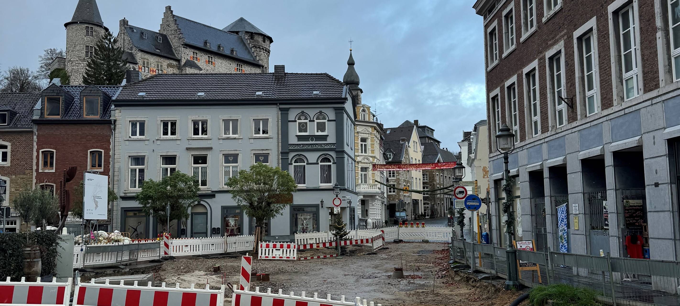 Bauverzögerung in der Stolberger Innenstadt