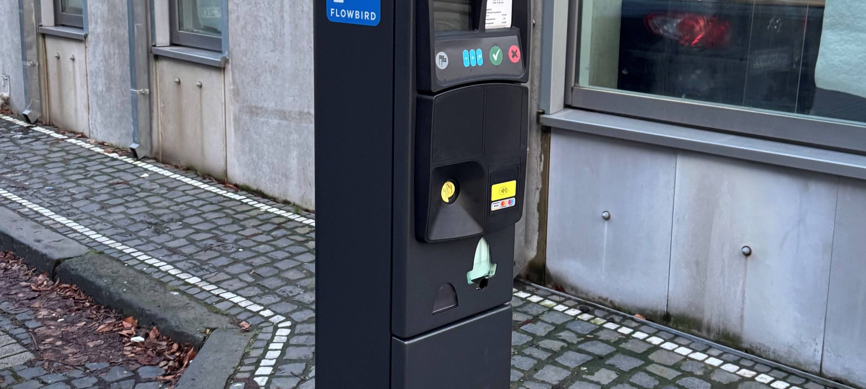 Parkscheinautomaten stehen wieder in Stolberg