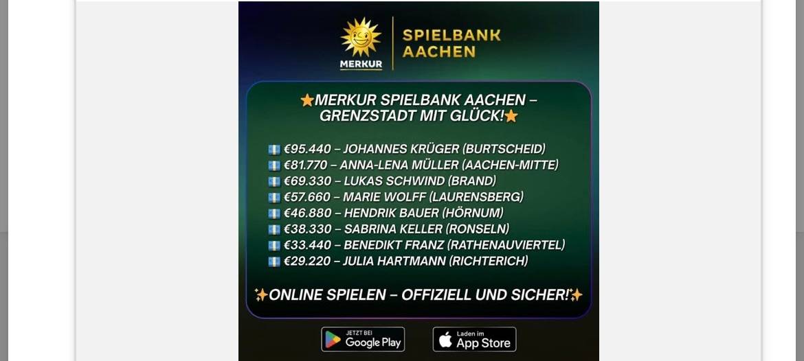 "Spielbank Aachen": Fake-Inserate bei Facebook