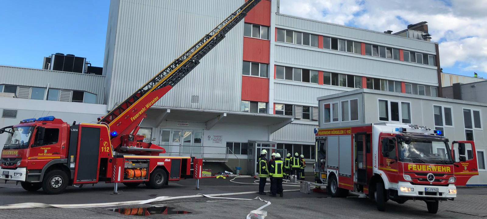 Brand in einem Gewerbebetrieb