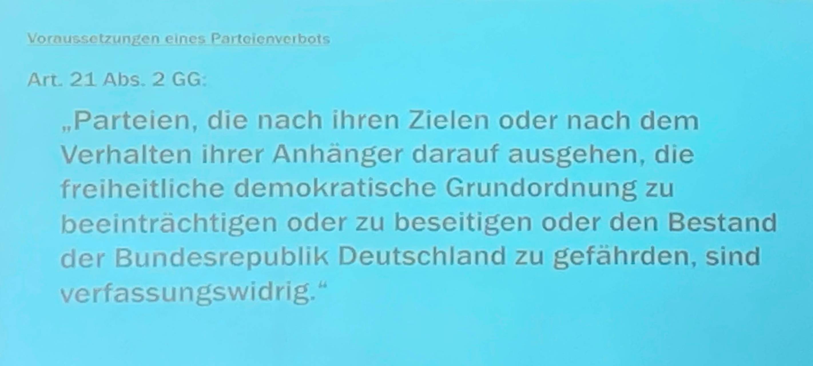 Neuer Appell für AfD-Verbotsverfahren