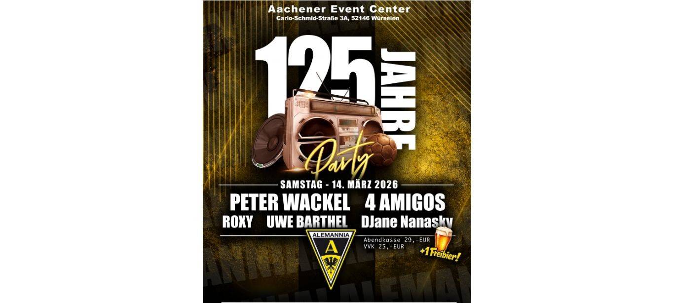 Alemannia-Fanparty am 14.3.