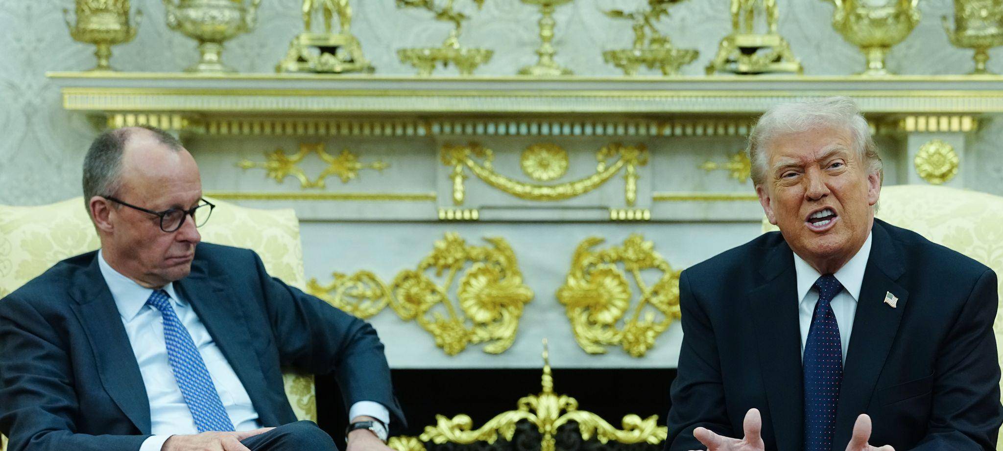 US-Präsident Trump empfängt Bundeskanzler Merz