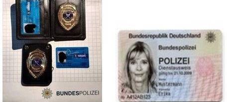 Gesuchter mit falschen Polizeiausweisen