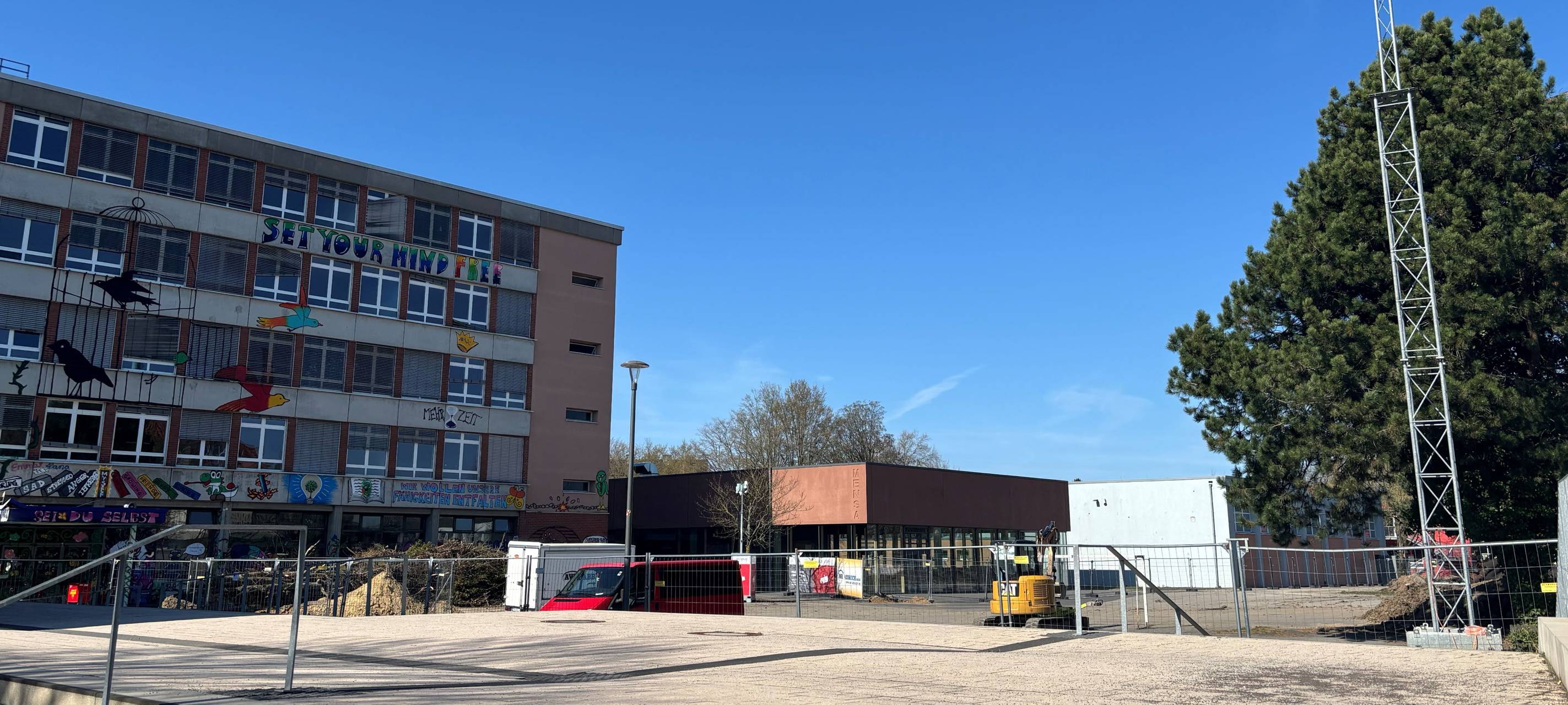 Live: Abriss und Neubau Gymnasium Würselen